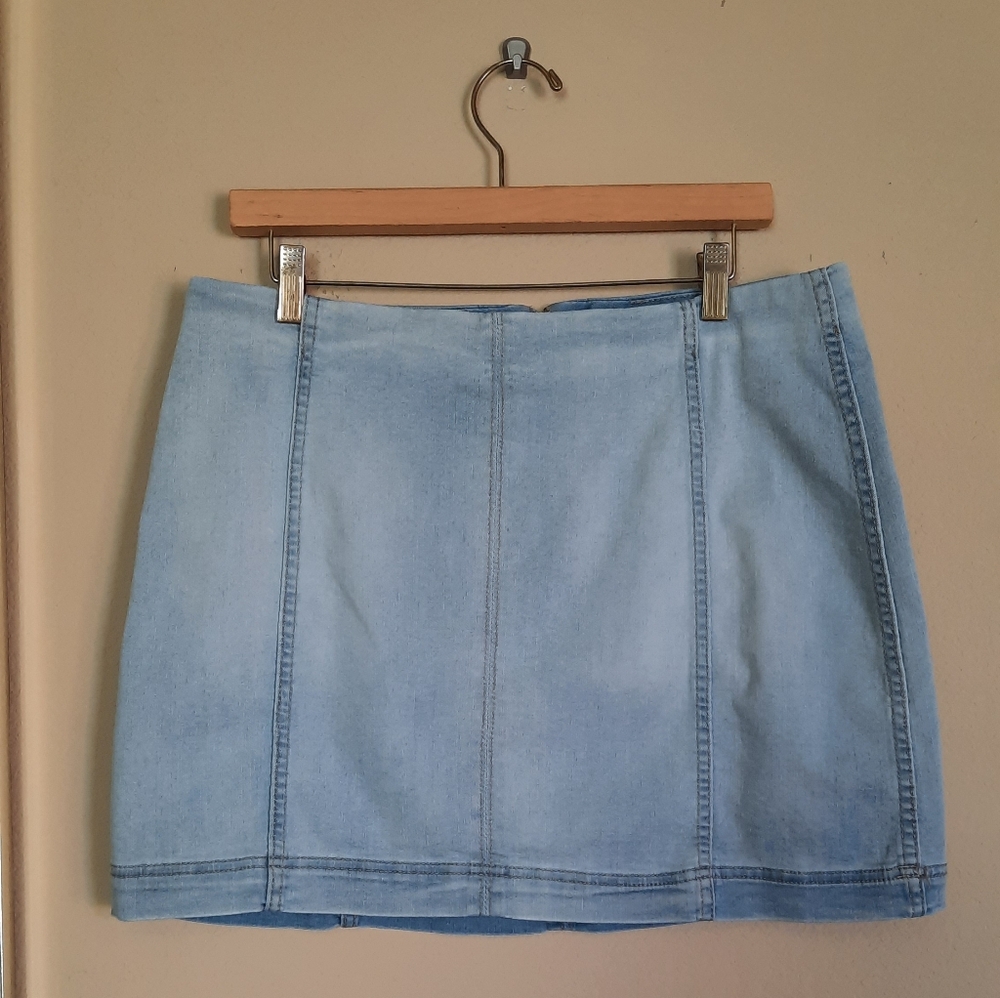Wild Fable Light Blue Mini Skirt